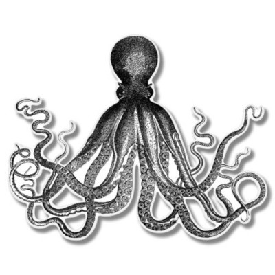 Octopus Vintage Illustration Car Laptop Phone Vinyl Sticker  - SELECT SIZE