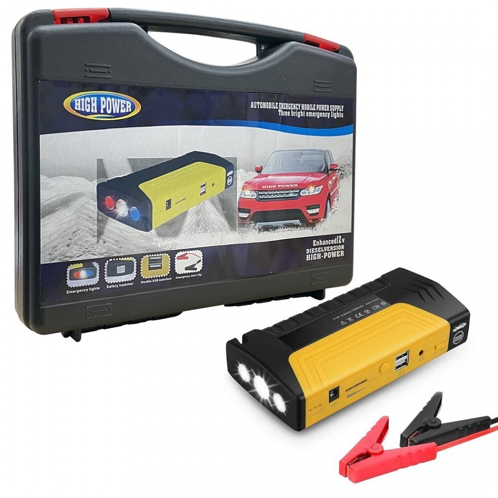 Démarreur saut voiture 15000mAh pour les trajets quotidiens et les vacances en famille