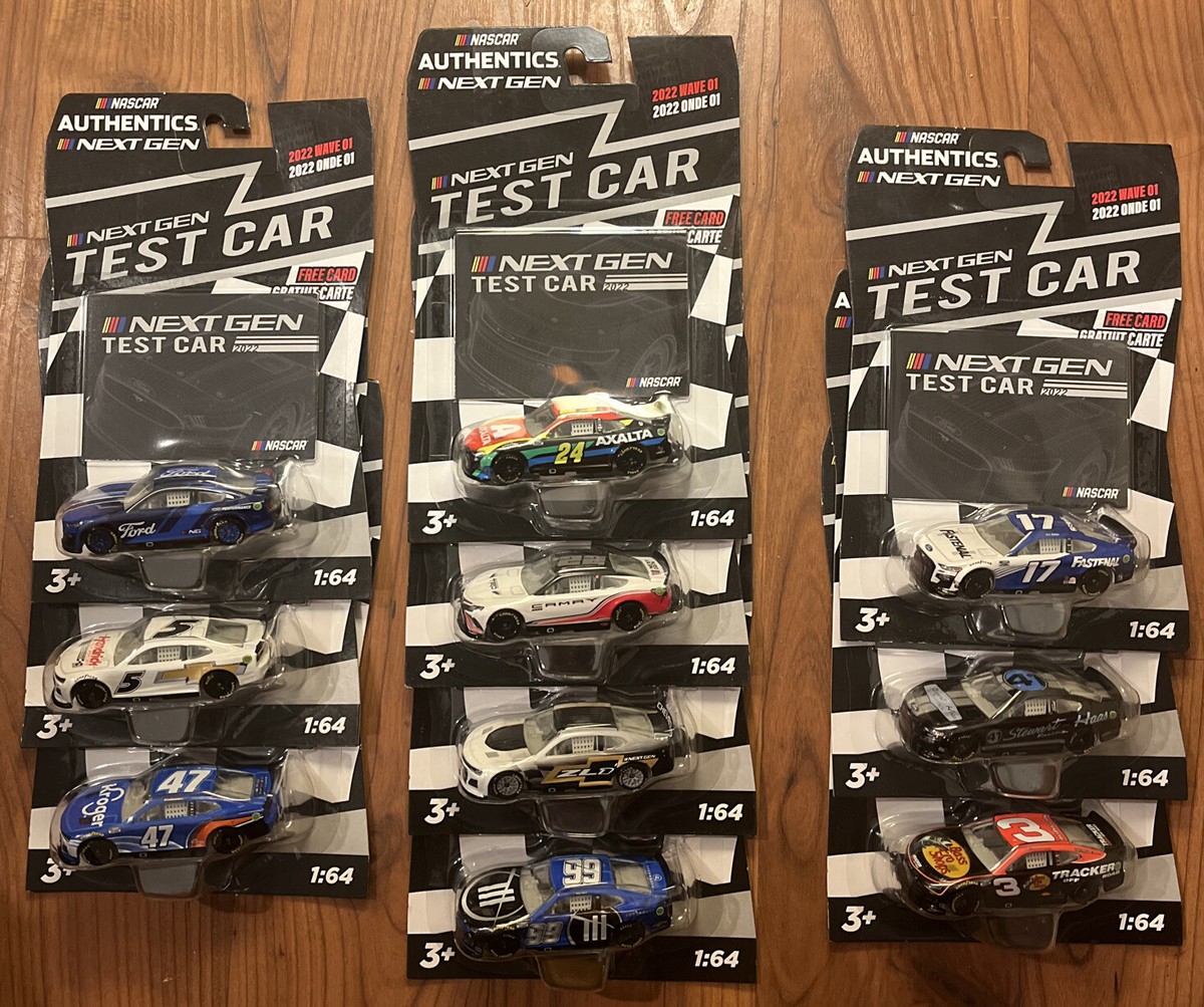 2022 Nascar Authentics Wave Next Gen Test Car Full Complete Set