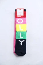 Charter Club Women's 2 Pack Super Soft Fuzzy Socks JL3 Multicolor Large NWT