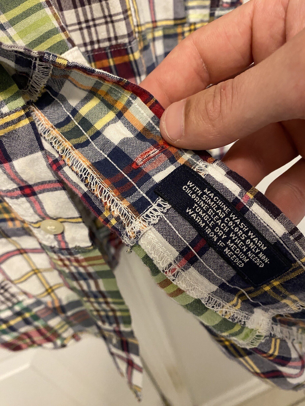 Daniel Cremieux Patchwork Plaid Button Down Shirt… - image 6