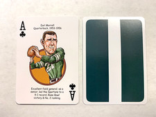 Earl Morrall College Football Star Quarterback Caricature Poker Playing Card