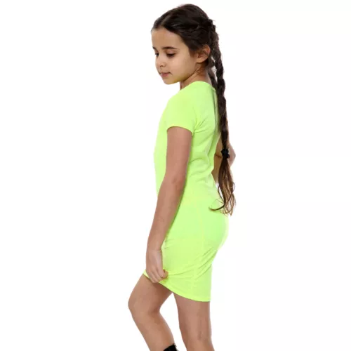 Mädchen Kleid Bodycon kurzärmelig Mode Party Outfit Midi Kinder Kleider - Bild 43 von 44