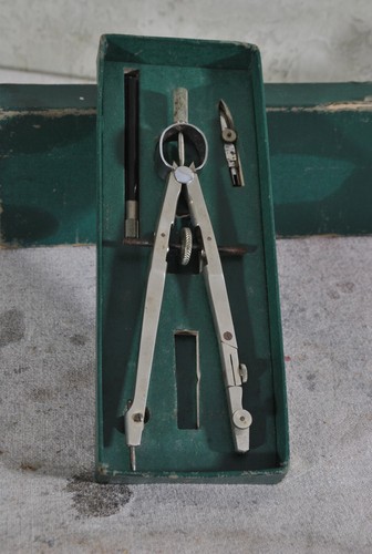 Keuffel & Esser N1068 Arrow Ringhead Bow Combination Drafting Compass 6” w/ Box - Picture 6 of 19
