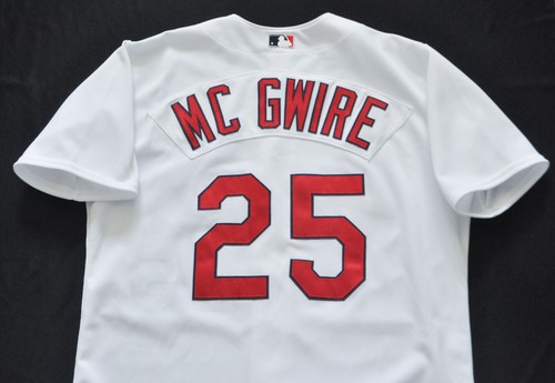 Mark McGwire St. Louis Cardinals Rawlings Jersey Authentic White Sewn Men 44 L - Picture 5 of 16