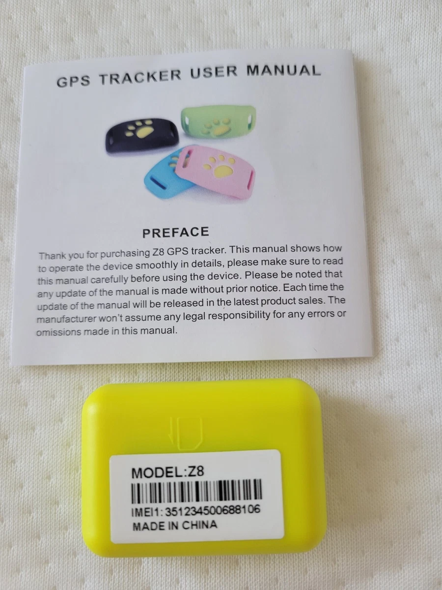 Z8 GPS tracker - pet collar - for cat or dog - 2G network | eBay