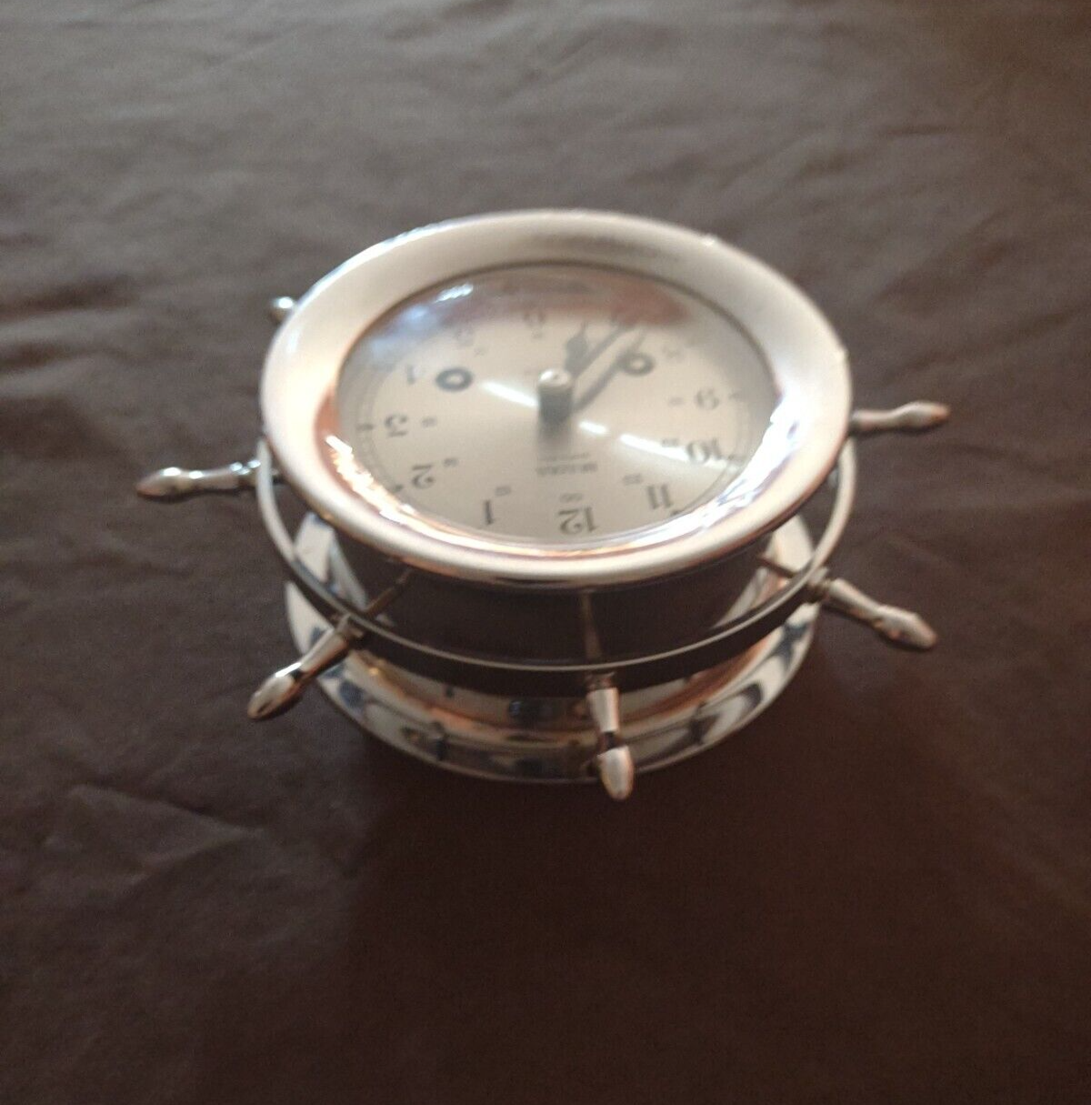 Bulova Ship's Bell 8 Day 7 Jewels Clock Mint Condition Missing Key