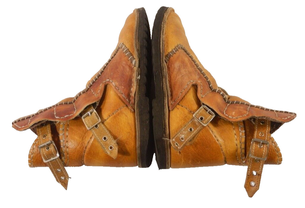 Vintage Hippie Patchwork Handmade Leather Buckle … - image 6