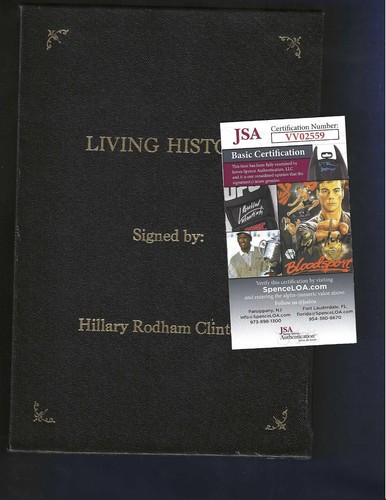 Hillary Clinton Autographed "Living History" Book United States First Lady JSA - Picture 4 of 7