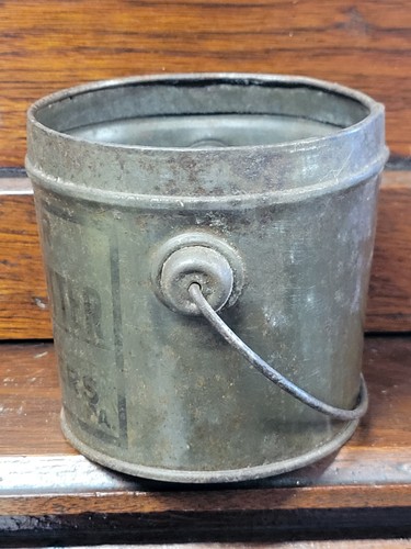 Rare FLOWER Peanut Butter Tin Pail Can H.B. Flowers Lebanon, PA Antique c1910s - Picture 4 of 7