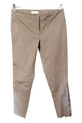 Kenar S 36/38 L30 beige grau Damen Boyfriend Hose Damenhose Reißverschlüsse