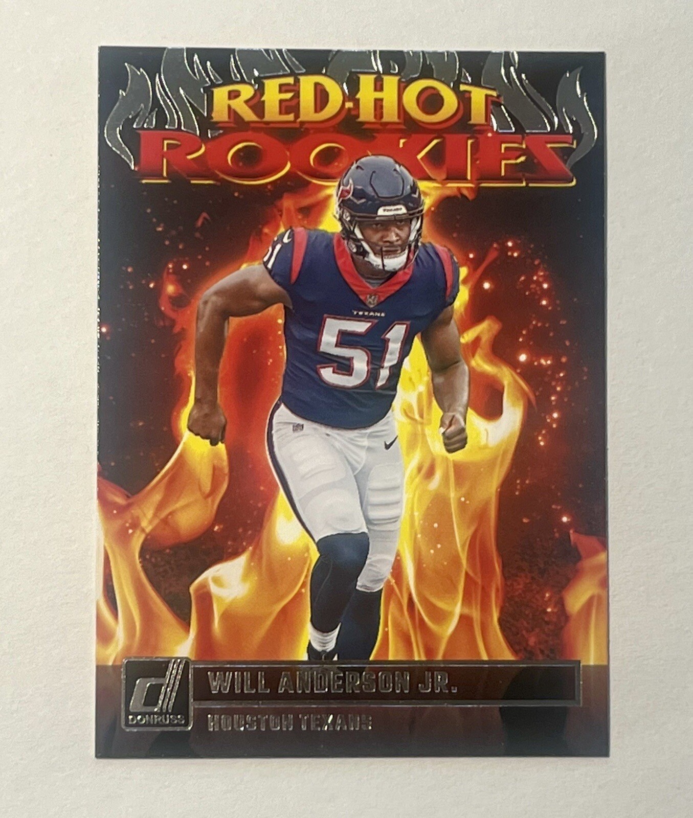 2023 Panini Donruss Will Anderson Jr. Red Hot Rookies #RHR-1 Houston Texans