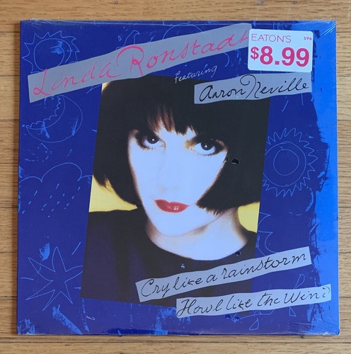 Linda Ronstadt Aaron Neville original sealed 1989 vinyl Cry Like a Rainstorm...