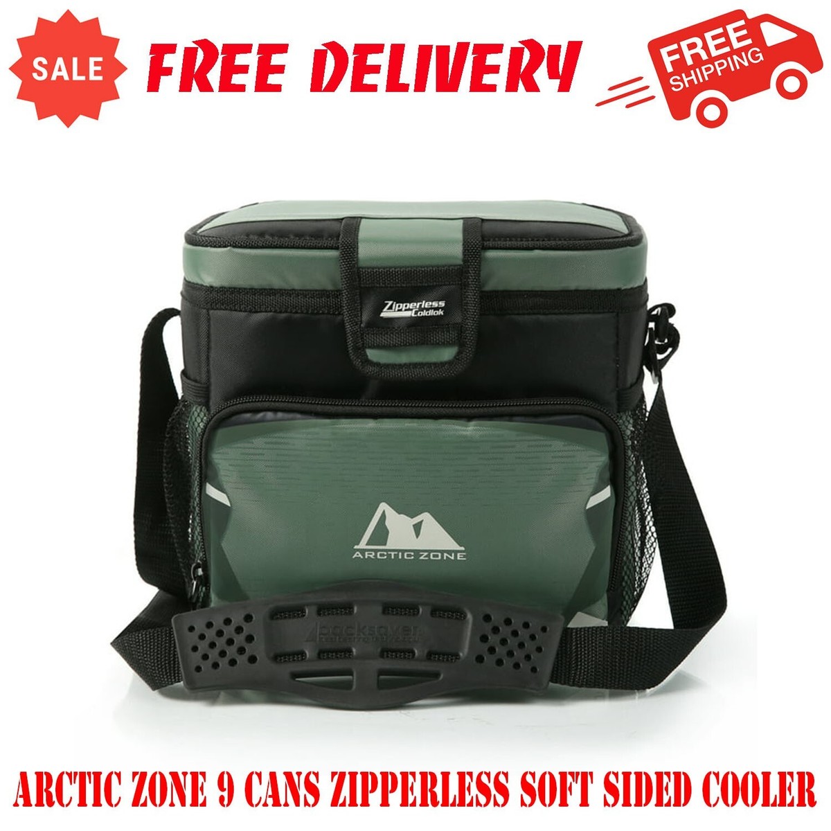 Arctic Zone 9 Cans Zipperless Soft Sided Cooler With Hard Liner