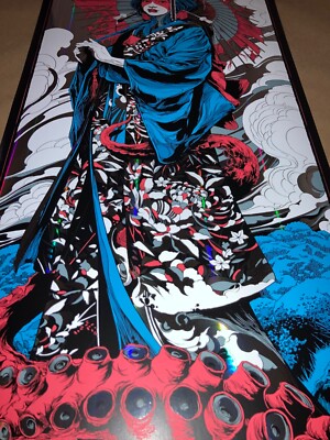 Queens Of The Stone Age Pillars Foil Poster Melbourne Ken Taylor