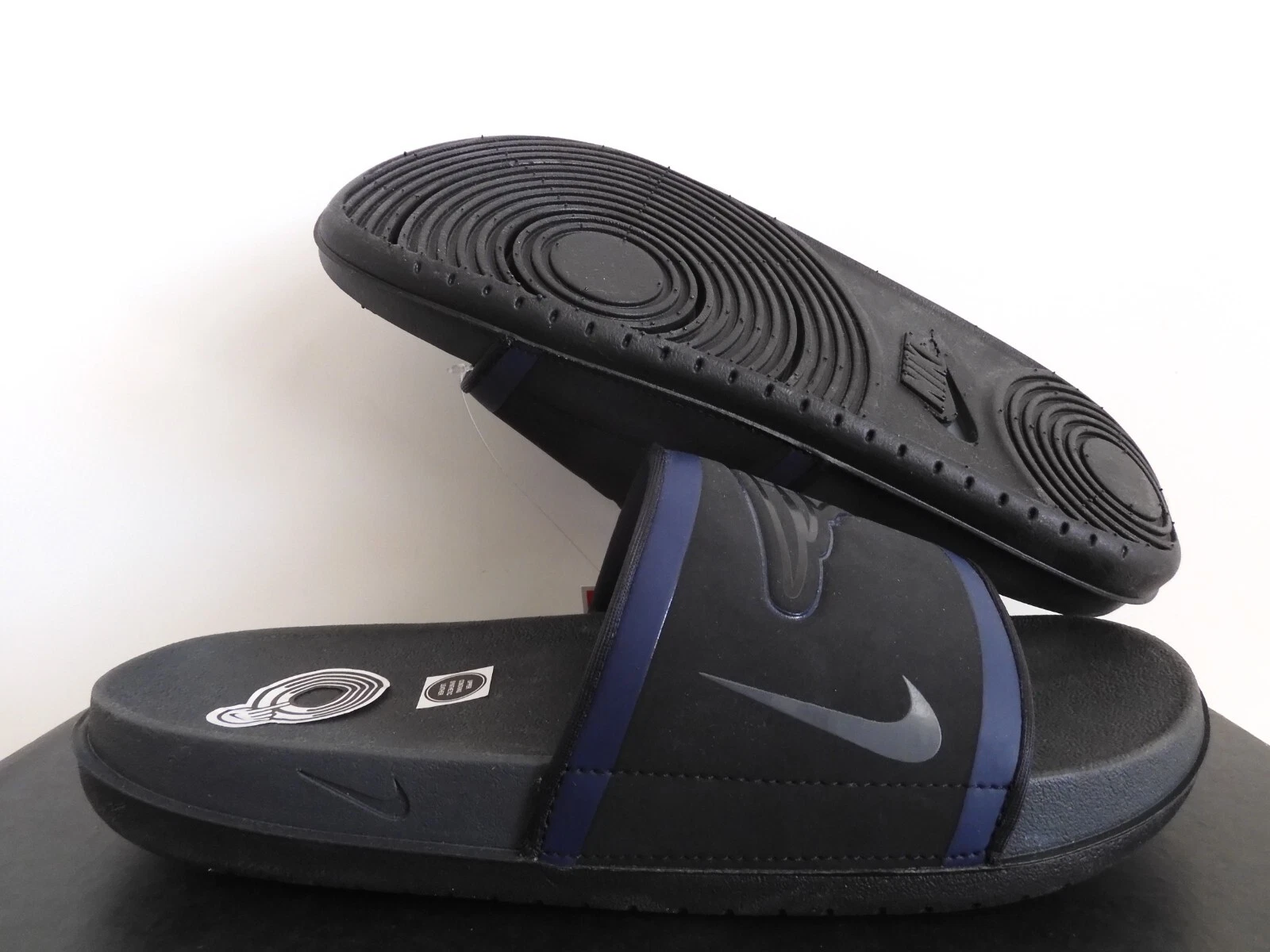 NIKE OFFCOURT SLIDE NEW ENGLAND PATRIOTS "SANDALI" NERO NAVY TAGLIA 14 [DD0541 001]