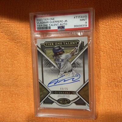 2023 Topps Tier One Vladimir Guerrero Jr Talent Auto #T1TAVG /75 