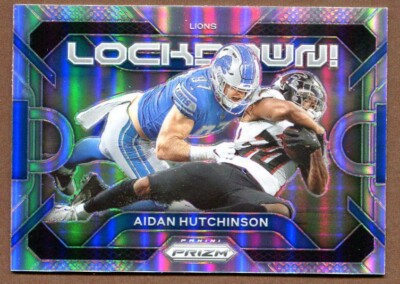 Aidan Hutchinson 2023 Panini Prizm Lockdown! Prizms Silver
