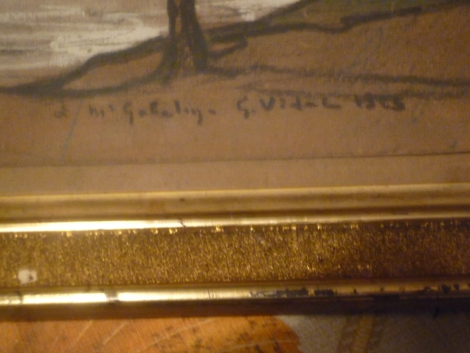 Gustave VIDAL gouache tour  Philippe Le Bel Avignon Vaucluse - Photo 3/4