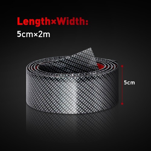 Car Door Carbon Fiber Sticker Body Anti Scratch Protector Sill Scuff Cover 2SET - Picture 9 of 27