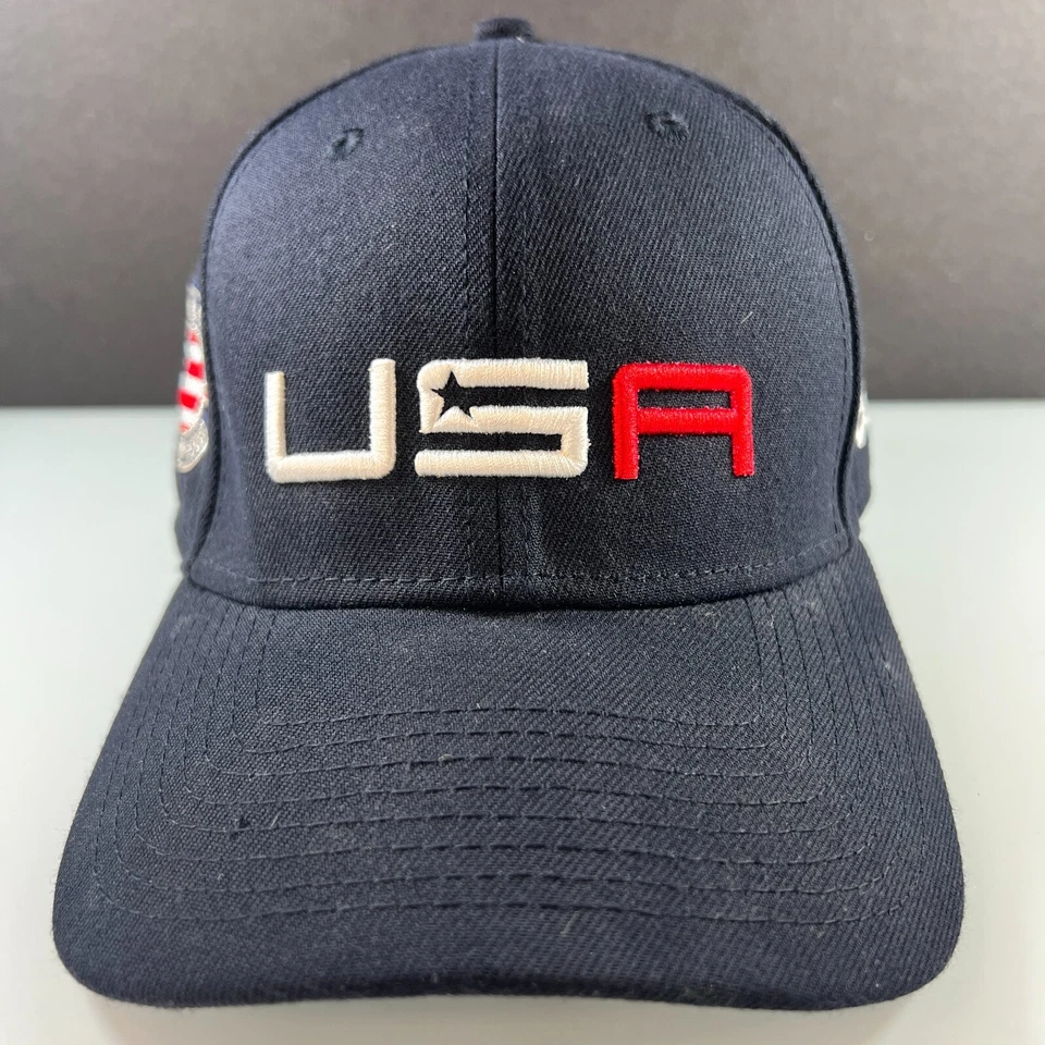 USA 2016 Ryder Cup Champions New Era Hat Cap Mens Strapback Blue 9Forty PGA - Image 2 of 4
