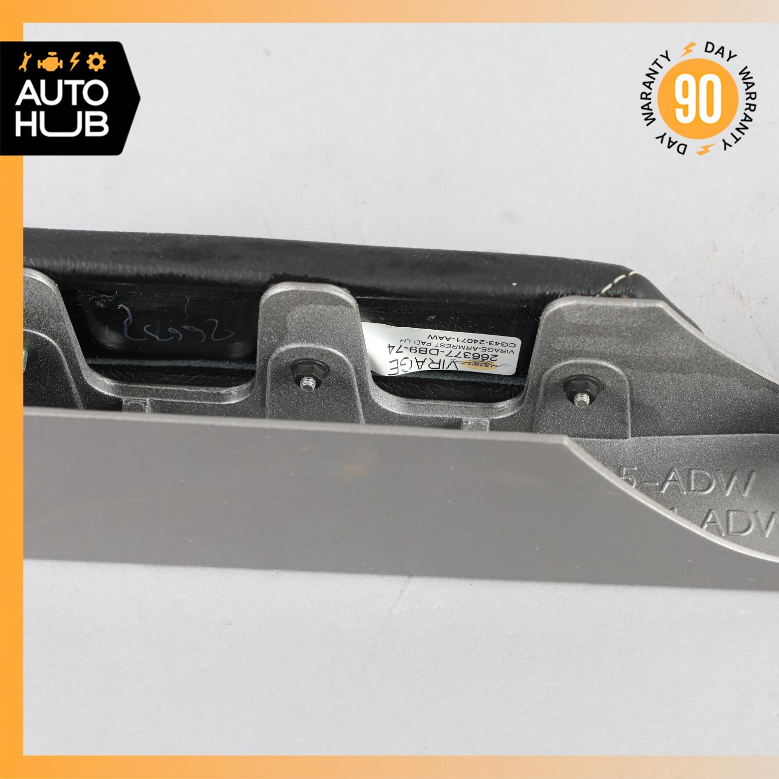 13-16 Aston Martin DB9 GT Interior Left Side Door Panel Handle w/ Armrest OEM