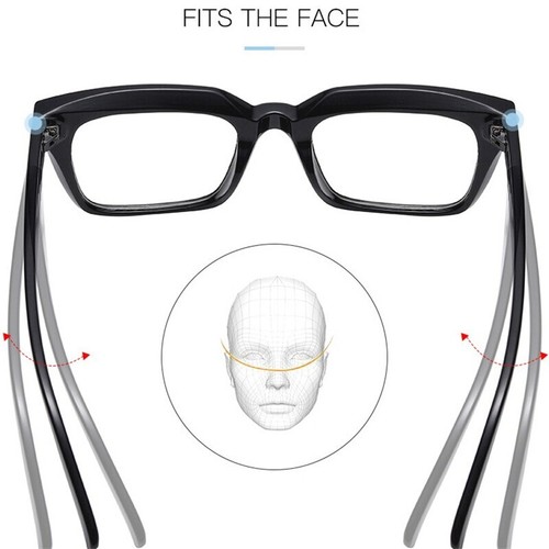 High-definition Presbyopia Diopter Large Frame Square Oversized Reading Glasses - Picture 5 of 16