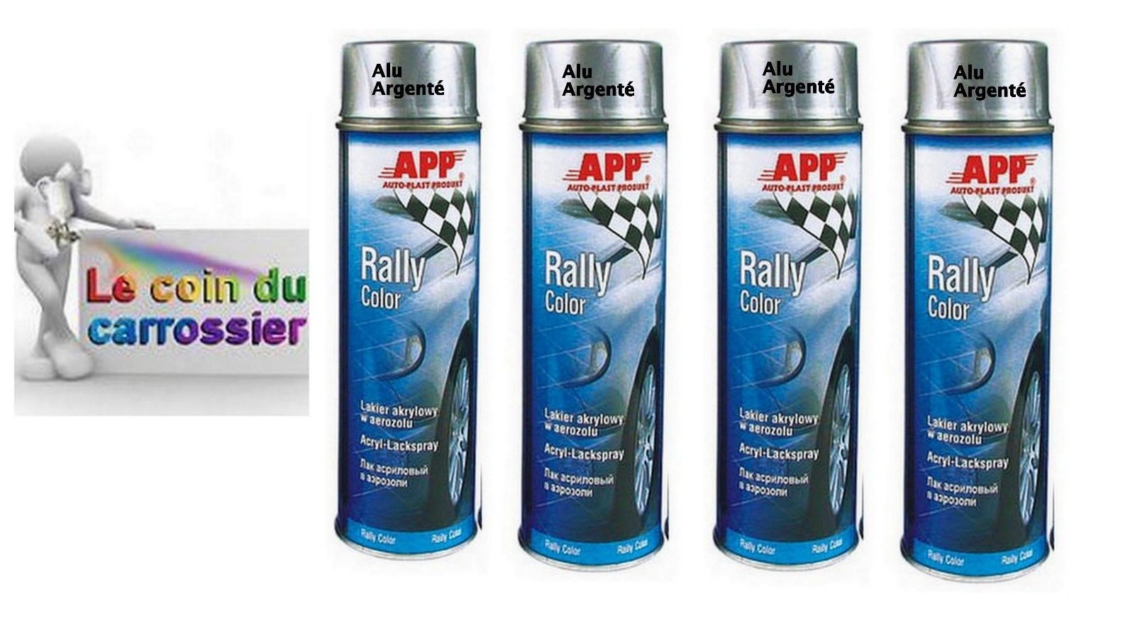 Bombe peinture alu argenté pour look jante alu clean