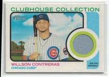 2022 Topps Heritage Baseball Willson Contreras Chicago Cubs Clubhouse Collection