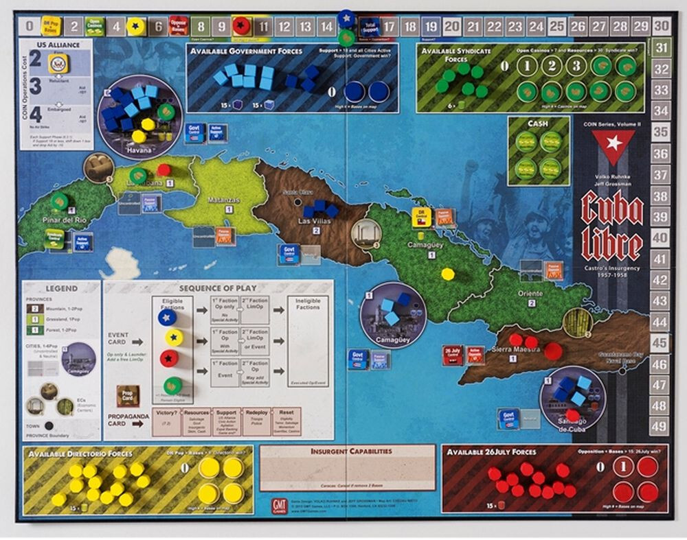 GMT Games: Cuba Libre, 4th Printing 2022 New In Shrink Wrap Fast Shipping