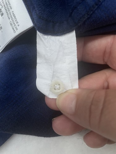 Camisa Levi’s Pearl con botones a presión para mujer mediana azul marino leñador occidental en muy buena condición - Imagen 10 de 12