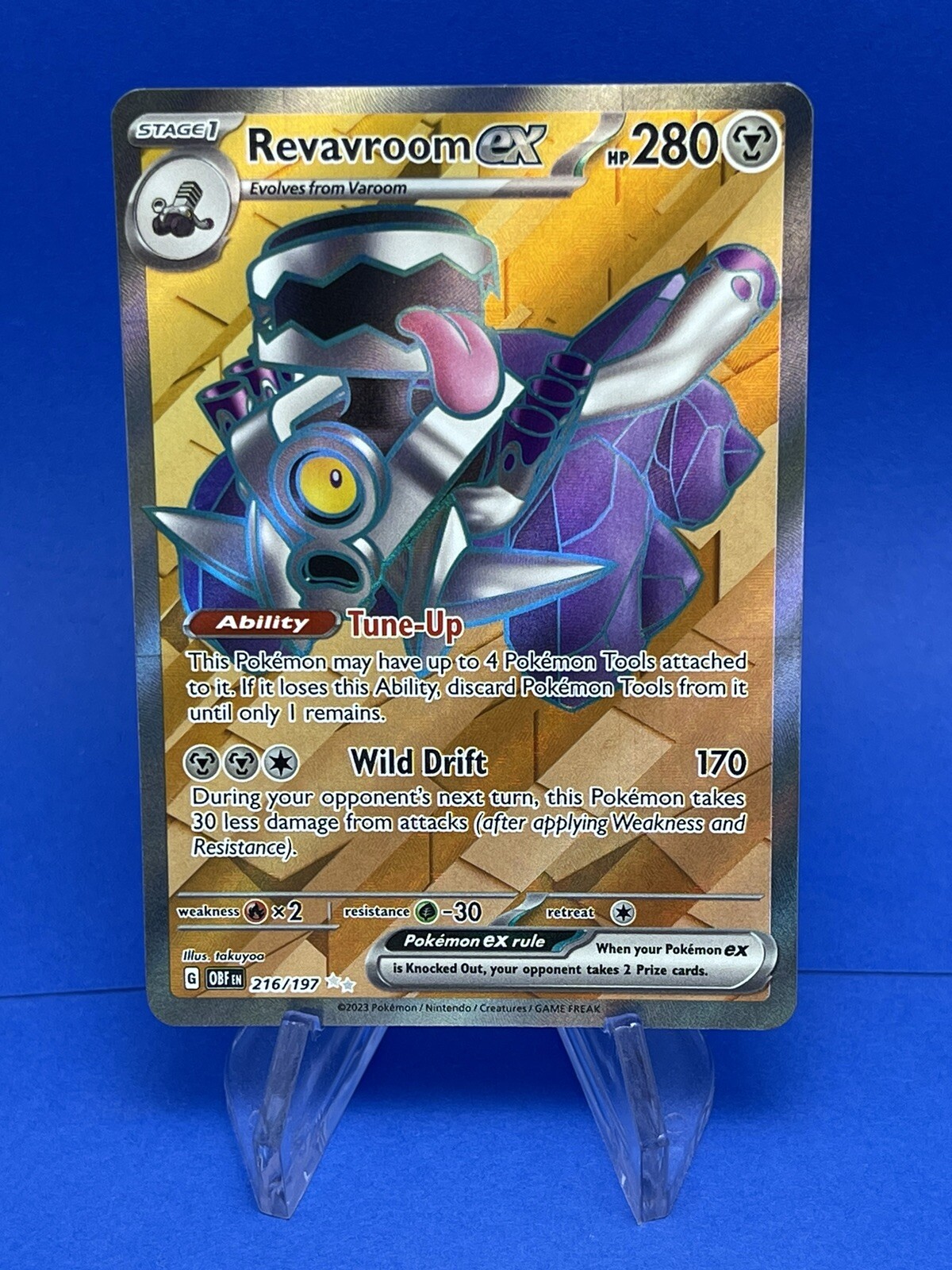 Pokemon - Revavroom ex 216/197 Obsidian Flames Full Art - Pack Fresh!