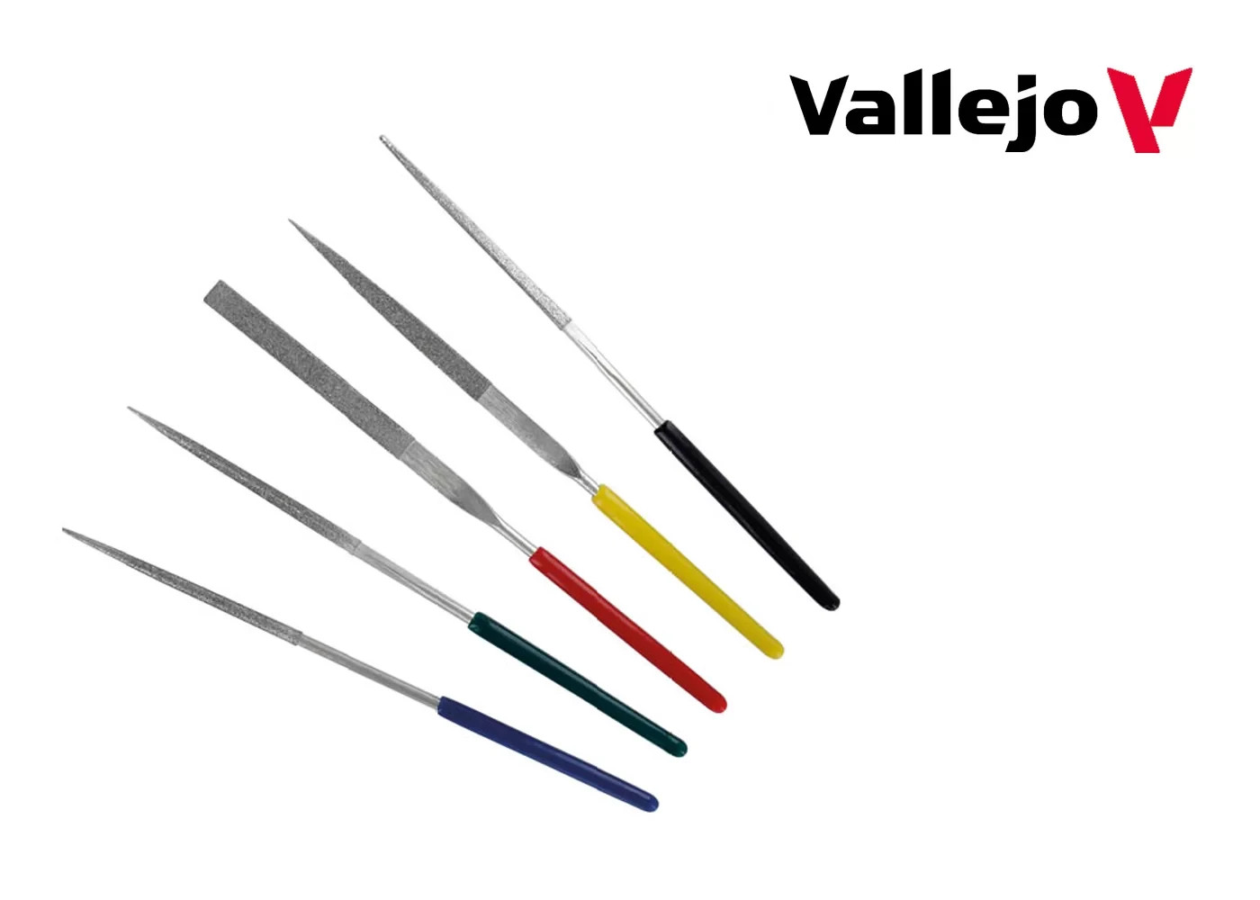 Valt03004 - Av Vallejo Tools - Diamond File Set 100Mm (5Pc) - Image 2