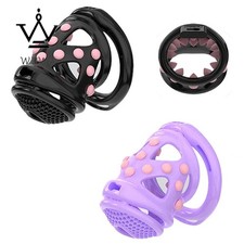 Male Spike Cage Chastity Device with Soft Abstinence Restraint Tube Lock Adult