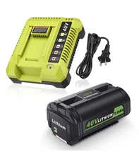 For Ryobi OP4026 OP40601OP4030 OP4050A 7Ah 40V Lithium Battery + Charger