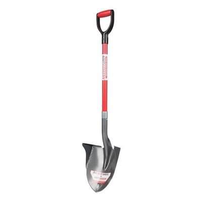 One Shot Garden Shovel (43'' D-Handle) - Holds More Than the Average Shovel, B...