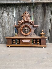 Vienna Regulator Wall Clock Crown Topper W/ Lions Mask Face