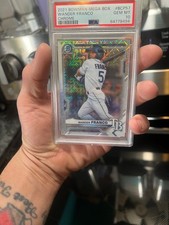 2021 bowman mega box wander franco chrome refractor psa gem mt 10