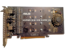 Asus Hyper M.2 X16 Card V2 NVME M.2 SSD AOS holds 4 drives up to 110mm