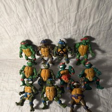 Lote de 11 figuras de acción de colección Teenage Mutant Ninja Turtles 1988 artículo #1685