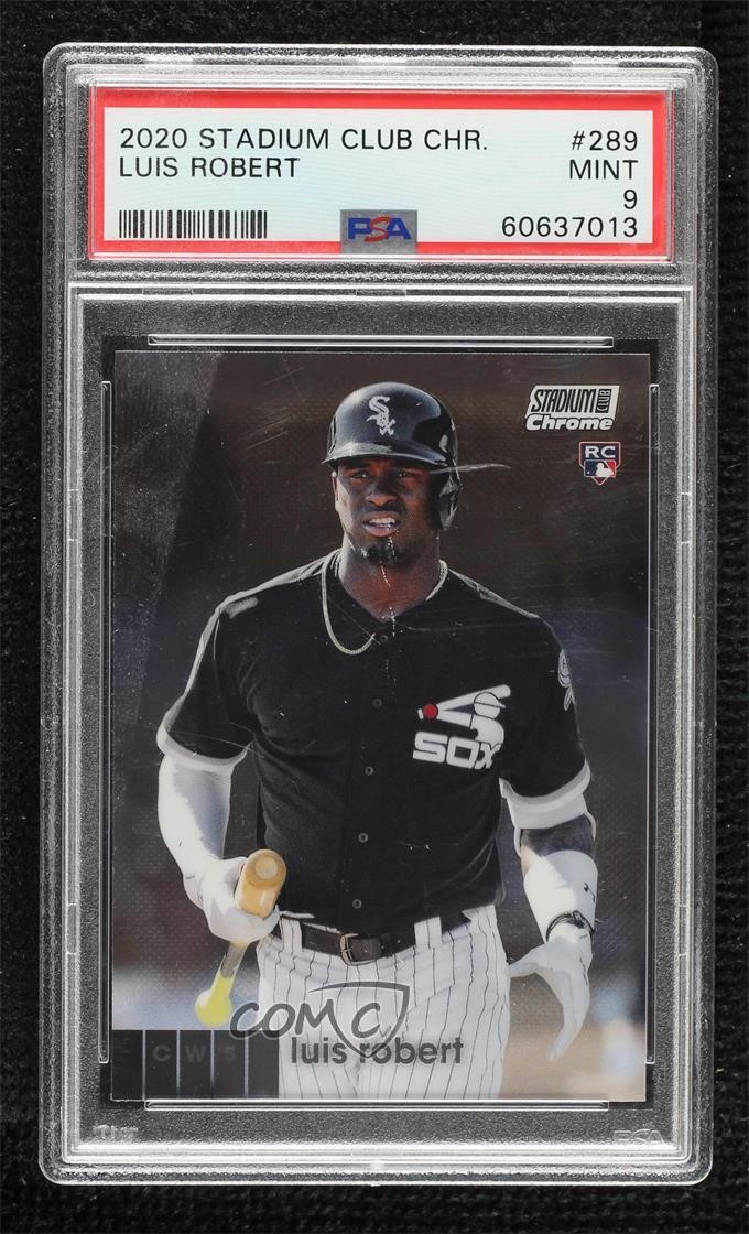 2020 Topps Stadium Club Chrome Luis Robert #289 PSA 9 MINT hd2