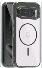 Magnetic Mag Safe Case Google Pixel 10 / 10 Pro Clear Black Edges Smartphone