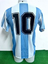 RARE ARGENTINA MARADONA MATCH WORN ISSUE SHIRT JERSEY T-SHIRT 1990 COA