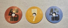 45 RPM Record Adapters Numbers 45 Lot of 3 Colored Inserts Lot 94