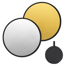 31"/80cm Reflector Photography 2 in 1 Collapsible with Bag Gold/Silver