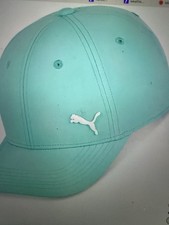 New NWT Puma Alloy Solid Cat Logo Stretch Fit Ball Cap Hat