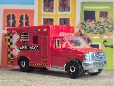 '26 MATCHBOX 2009 FORD E-350 AMBULANCE LOOSE 1:64 SCALE RESCUE SERIES