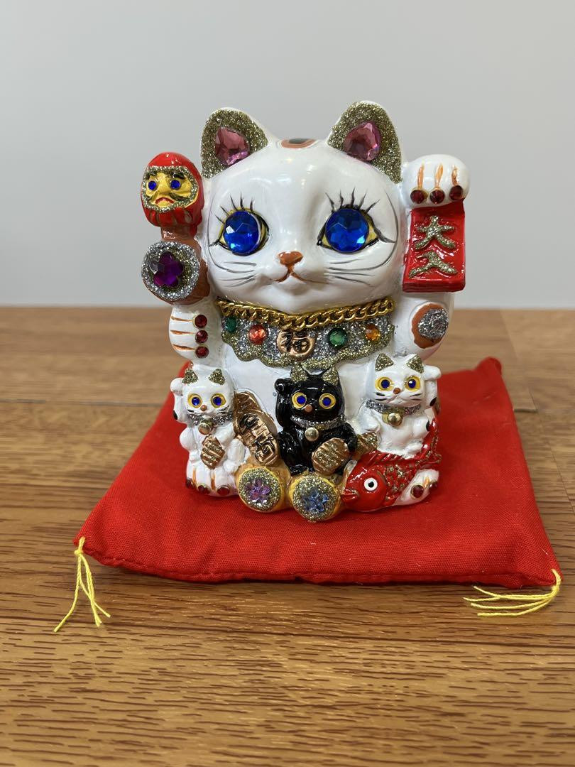 その他 lucky cat coin bank Amazon.com: Feng Shui Lucky Cat Coin Bank for Wealth and