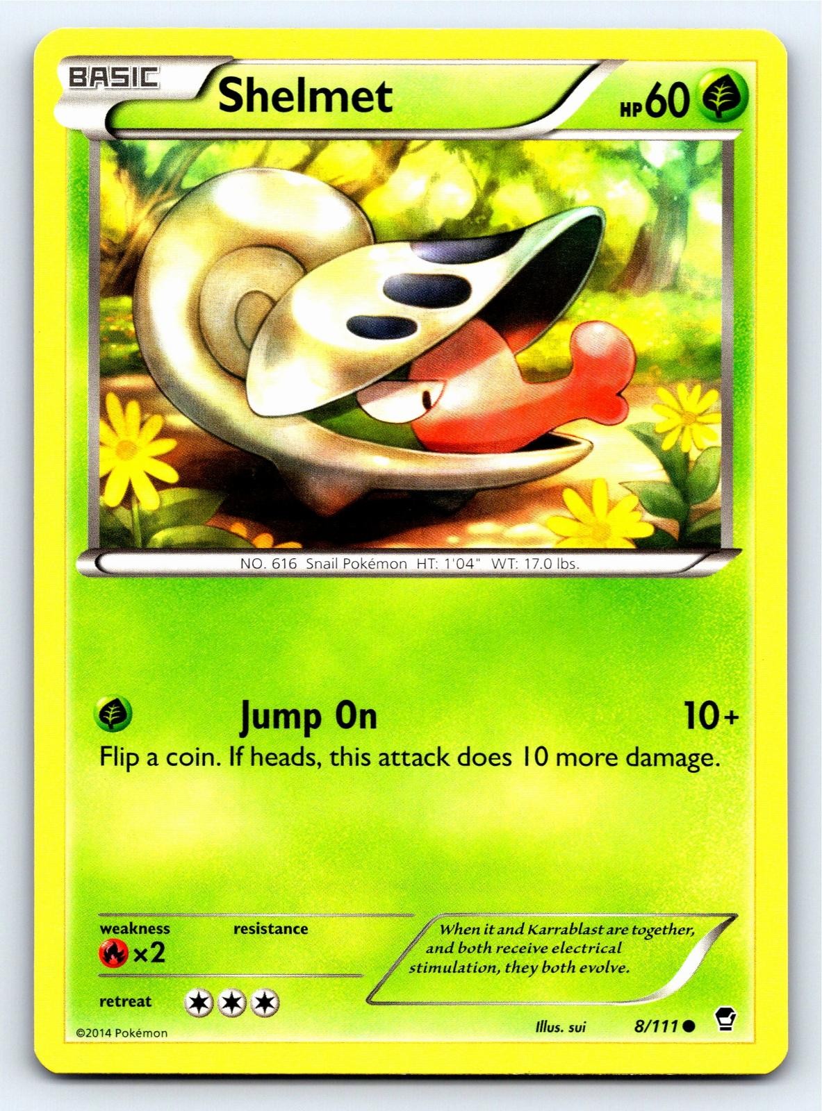 Shelmet 8/111 Common Furious Fists Pokemon Near Mint
