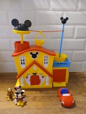 Disney Store Mickey Mouse House Play Set, Lights, Sounds, Pluto Car, 2020